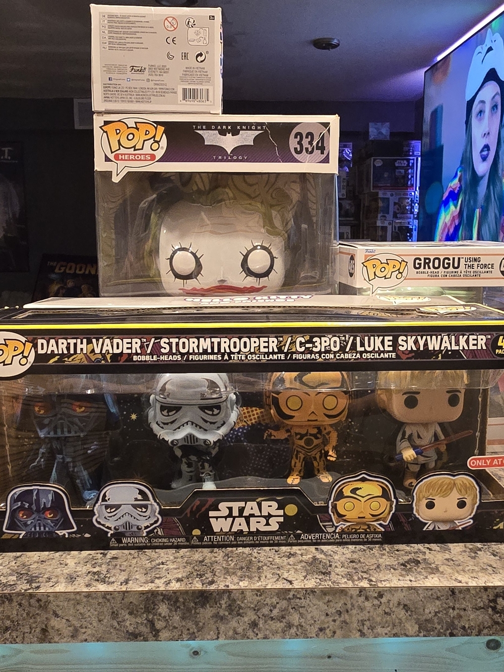 Funko Star Wars 4-Pack Collectible Figures – Black, Gold, White
